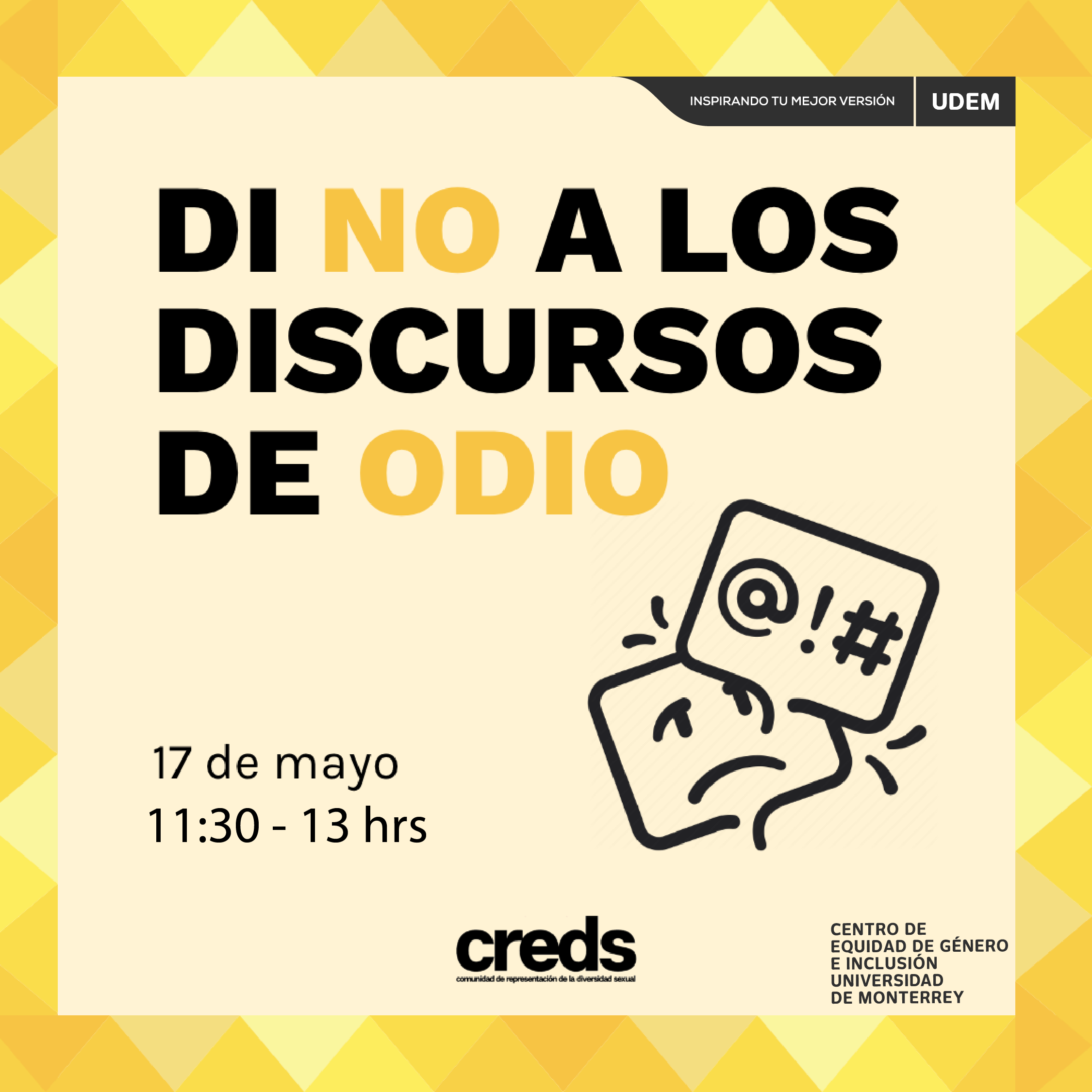 Evento Di No a los Discursos de Odio