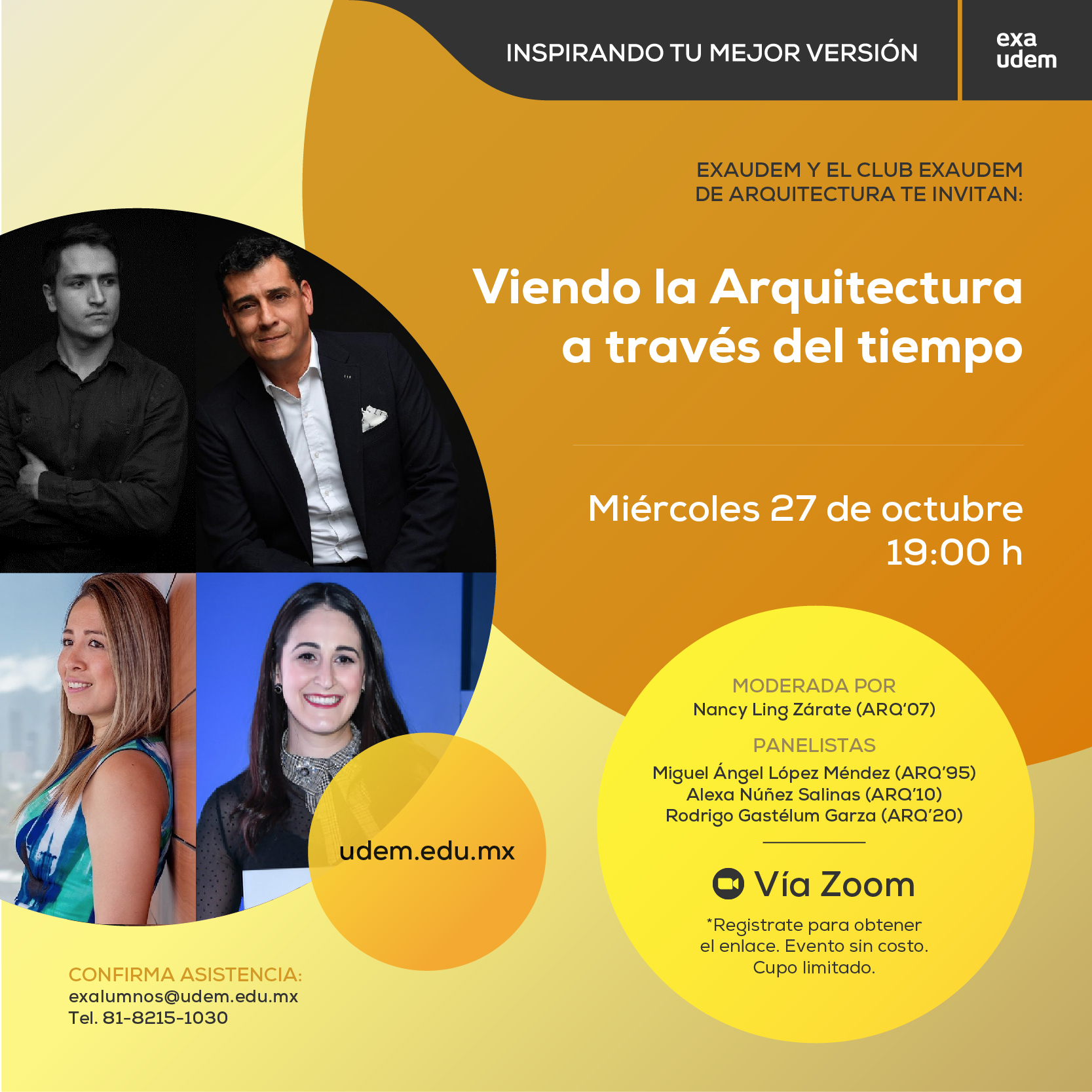 Ecard Charla ExaUDEM Arquitectura