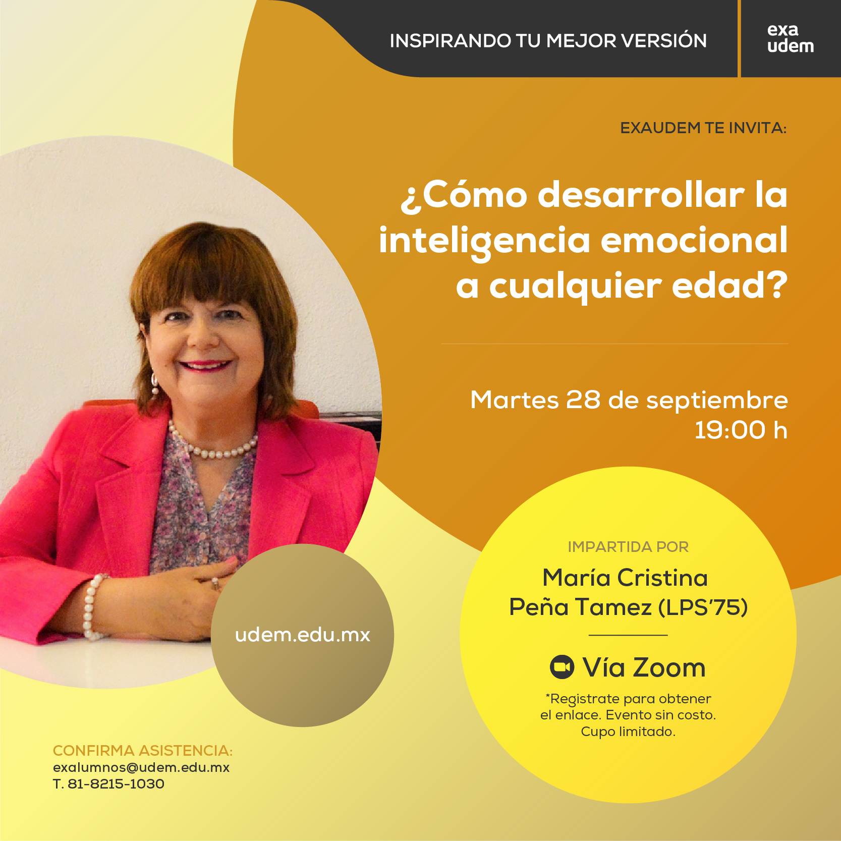 Conferencia ¿Cómo desarrollar la inteligencia emocional a cualquier edad?