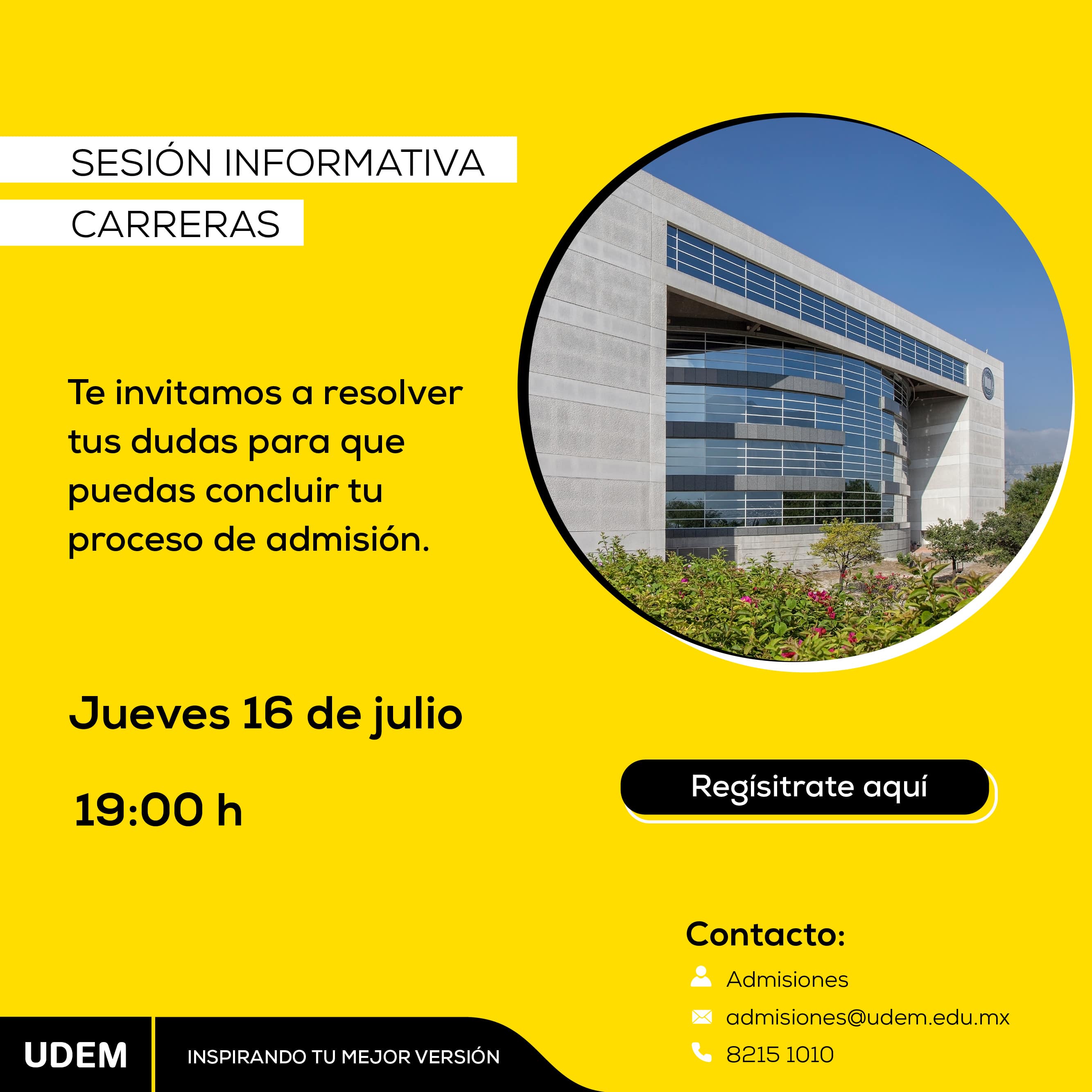 Sesión informativa Carreras UDEM UDEM