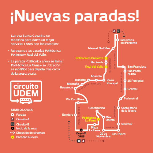 Nuevas paradas en ruta Santa Catarina