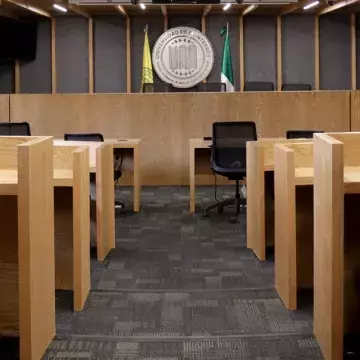Fotografía de Sala de Juicios Orales